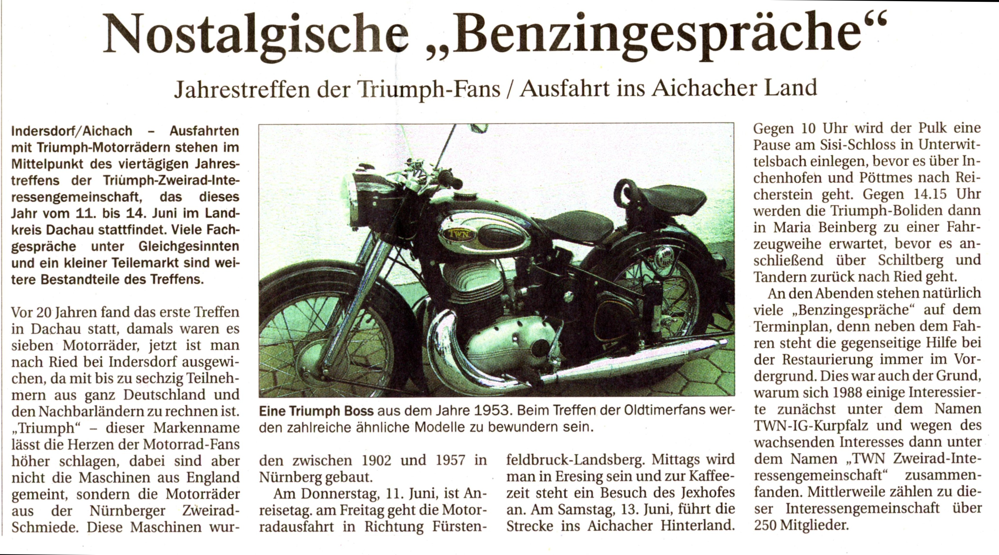 Aichacher Zeitung 10 Juni 2009