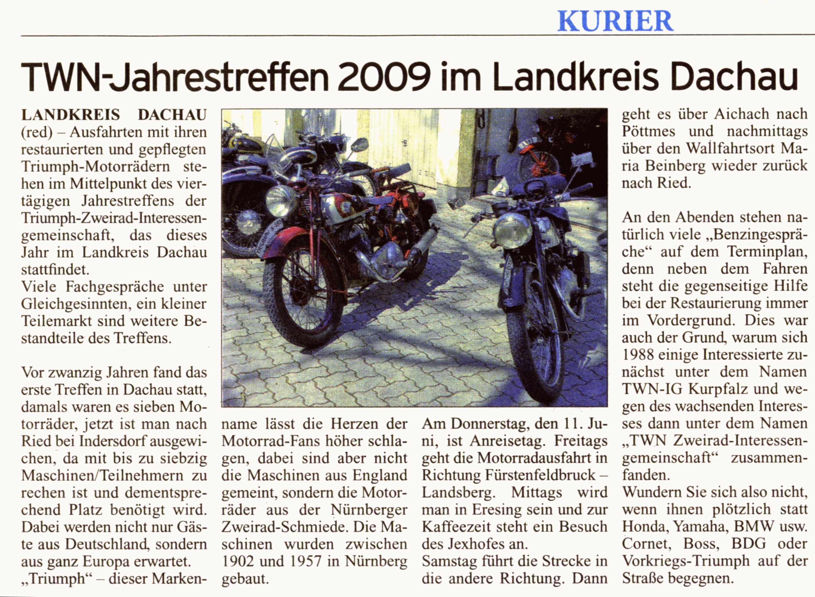 Dachauer Kurier 6.Juni 2009